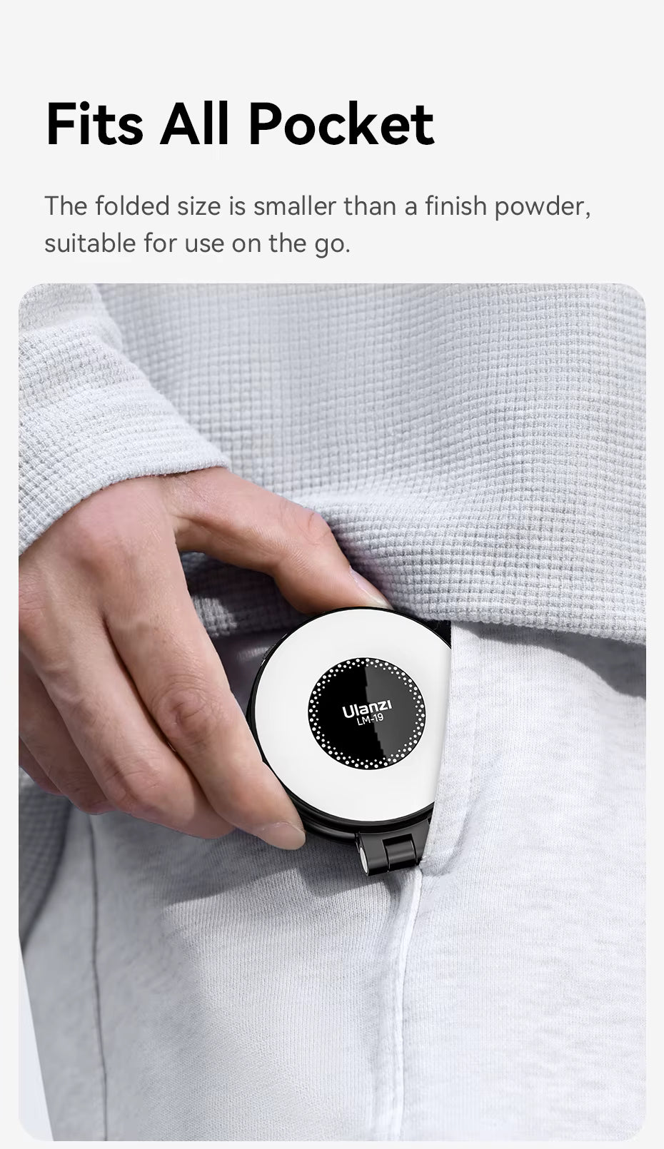 LM19 MagSafe Light Magnetic fill light for mobile phone