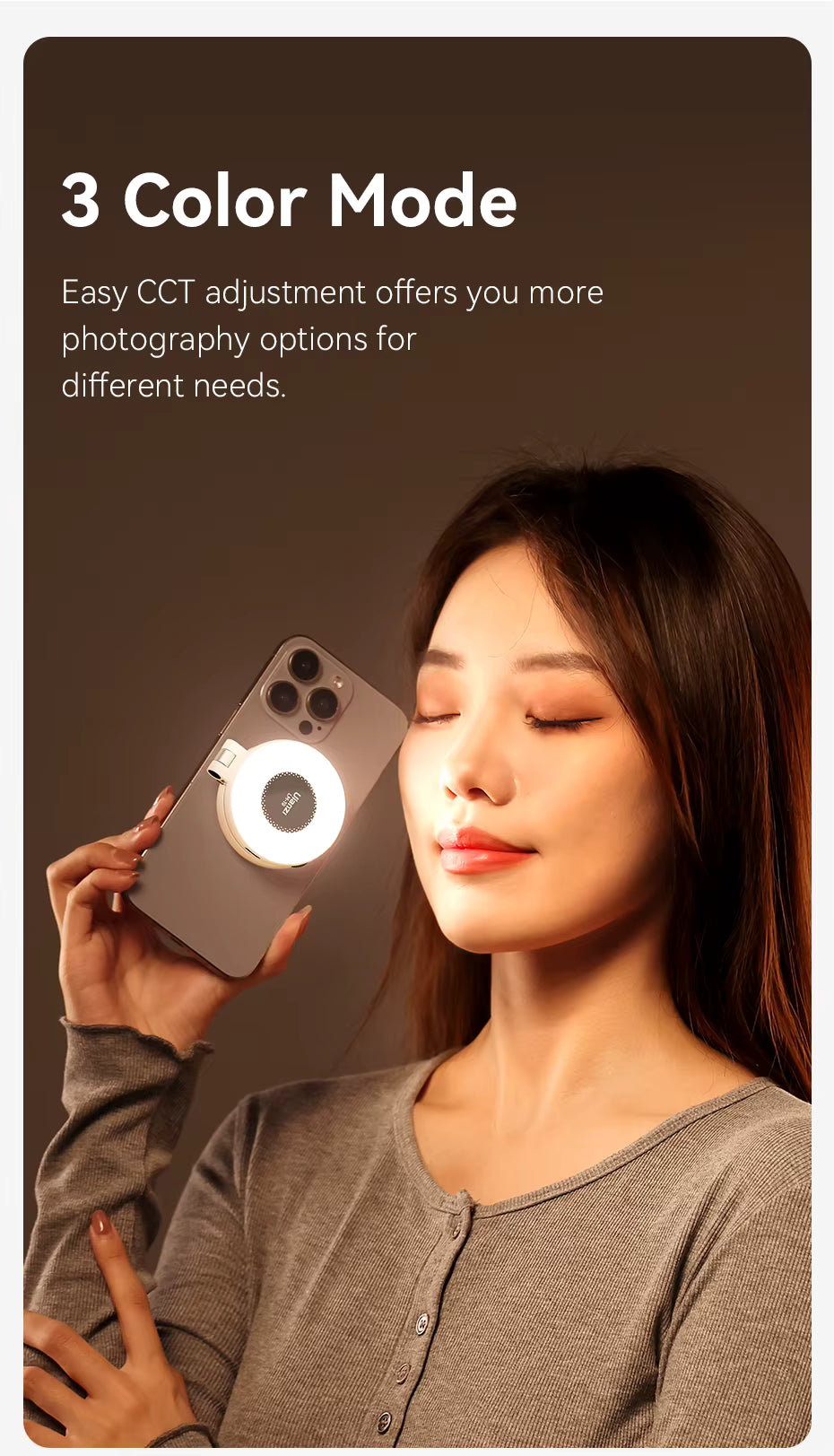 LM19 MagSafe Light Magnetic fill light for mobile phone